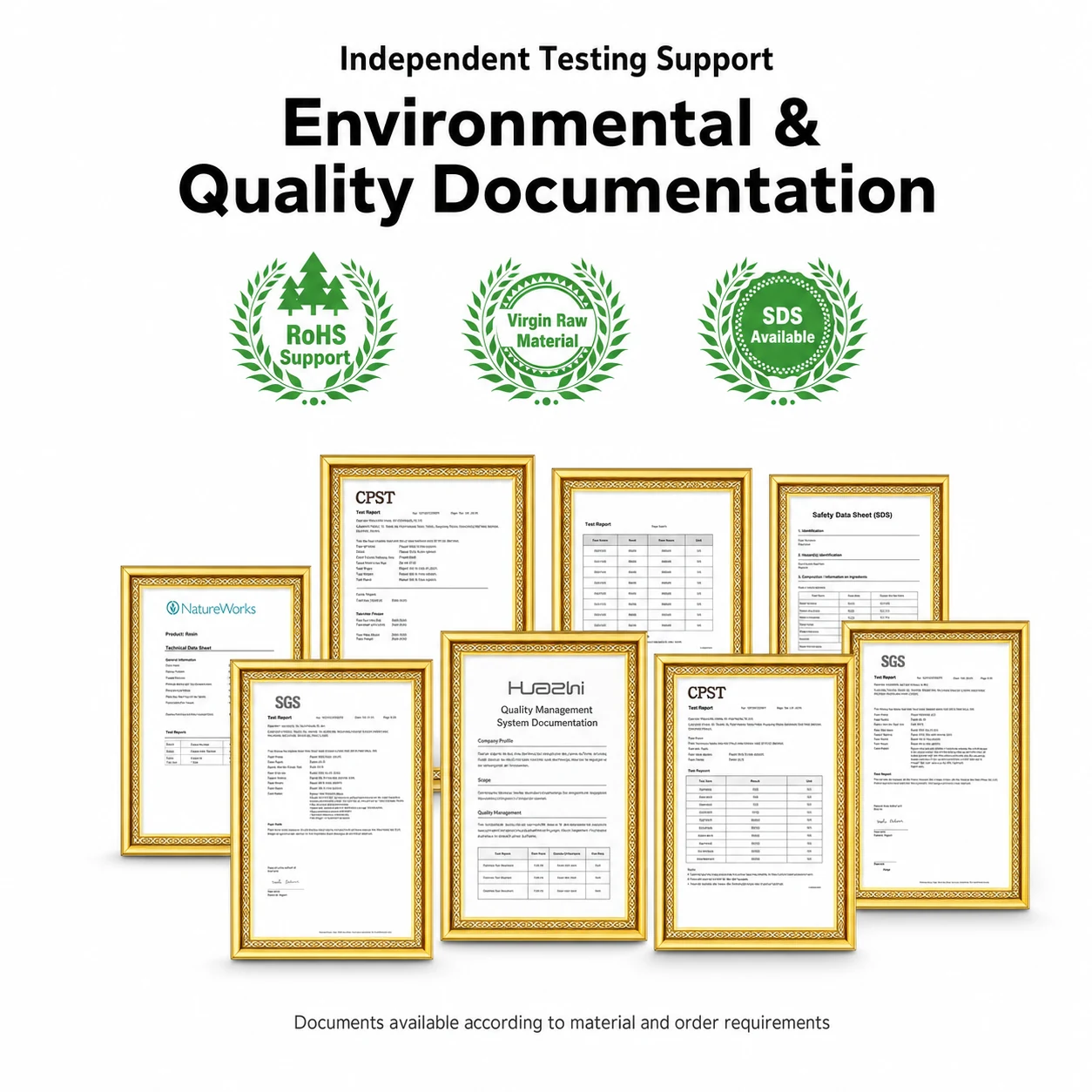 NexaForge environmental and quality documentation support